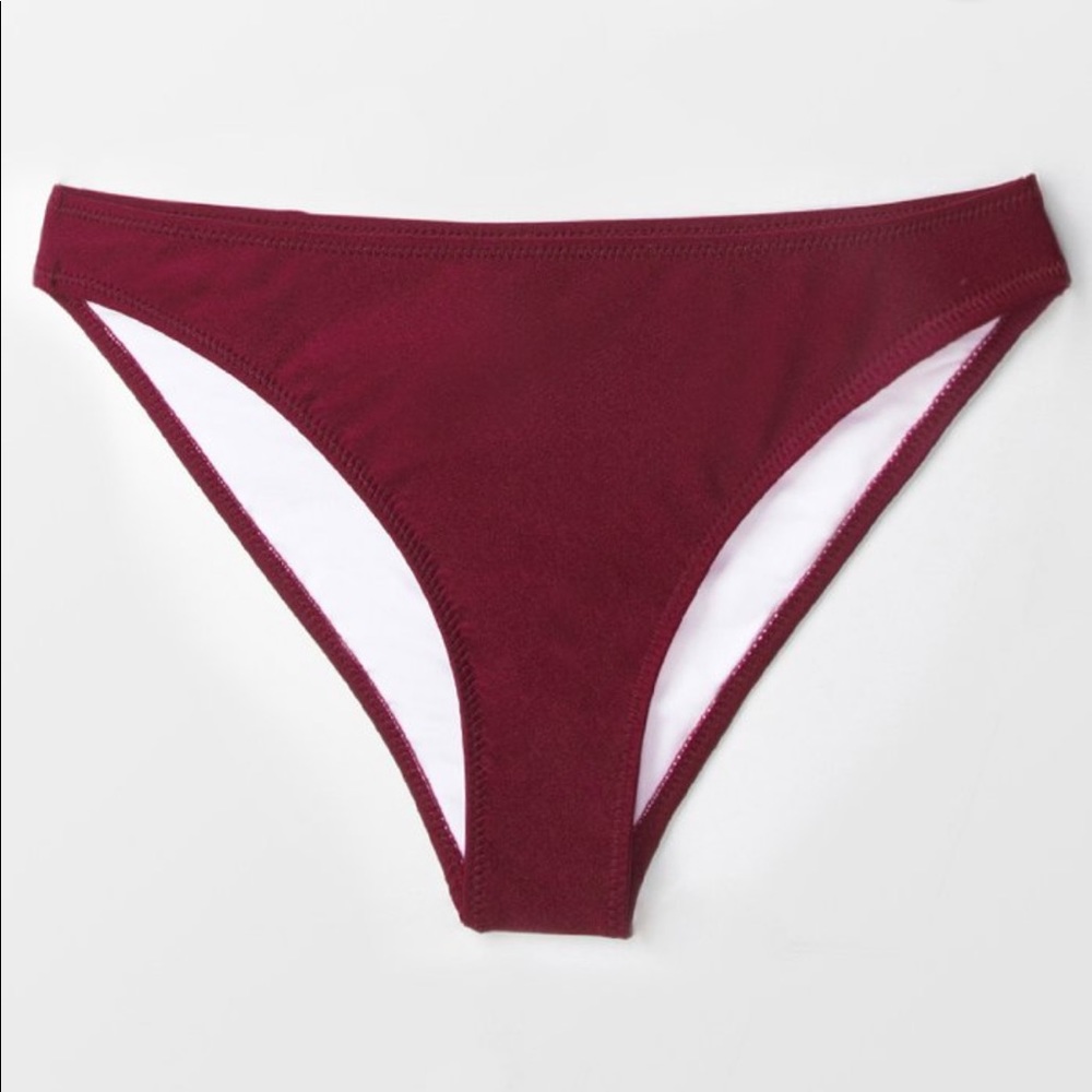 Wine Cheeky Bikini Bottom